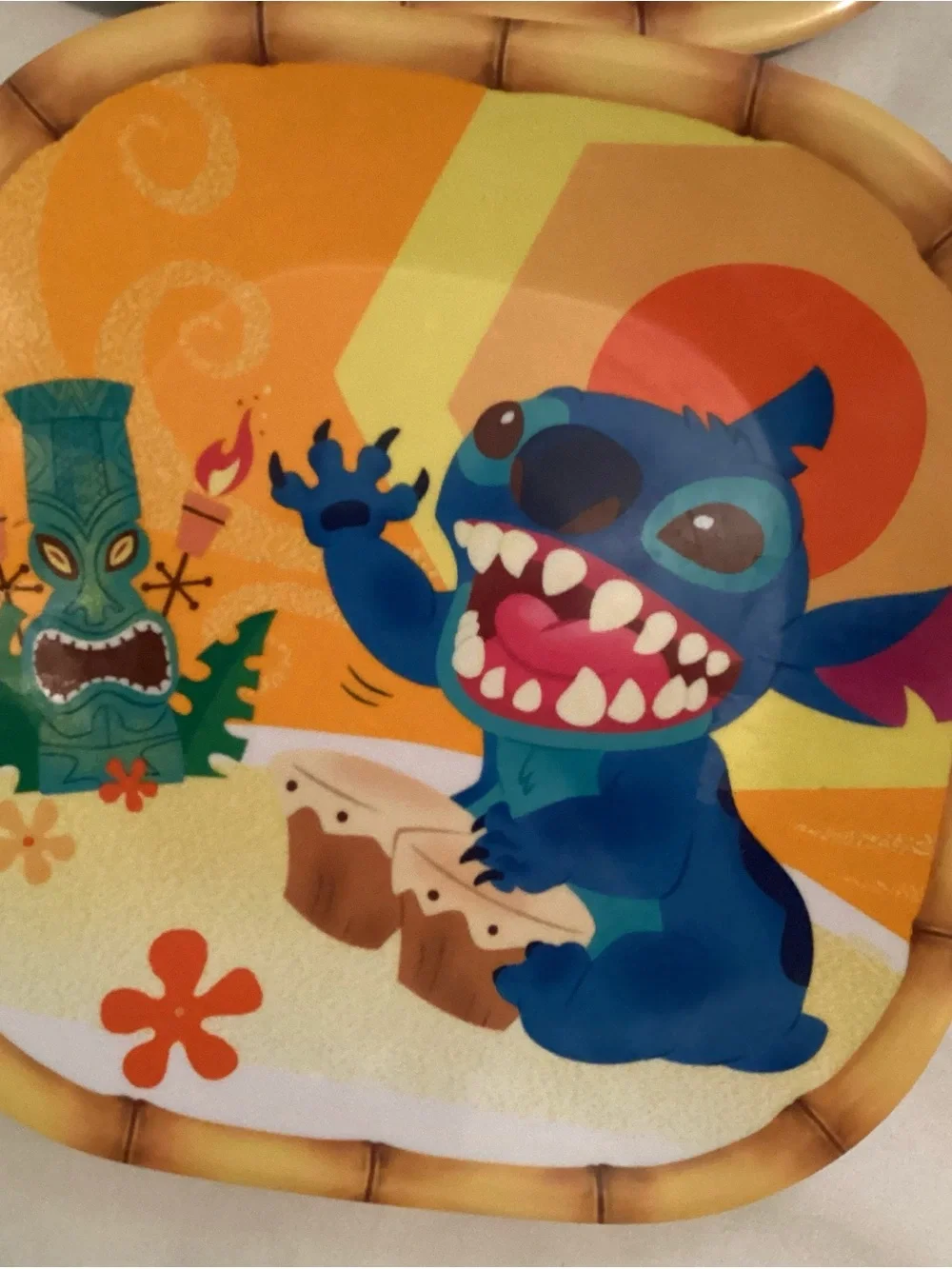 Disney Store Stitch Set of 4 Children’s Melamine 8.5” Dinner Plates